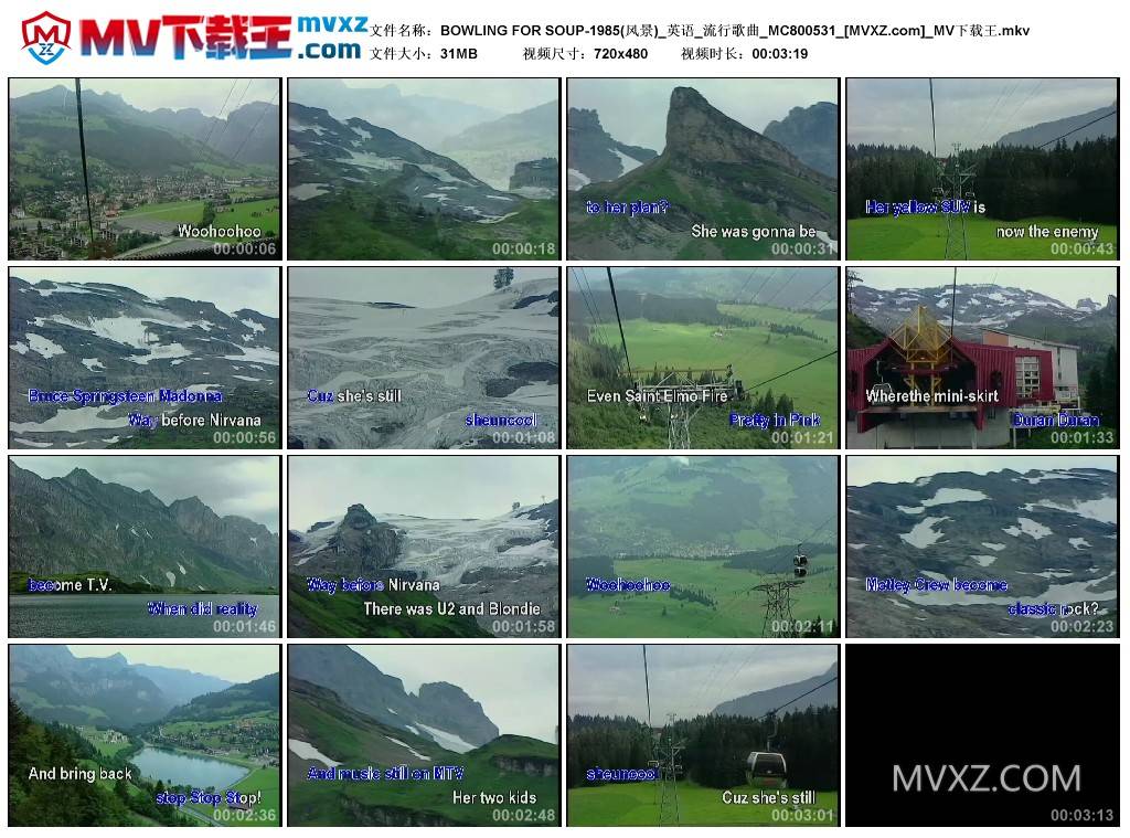 BOWLING FOR SOUP-1985(风景)_英语_流行歌曲_MC800531